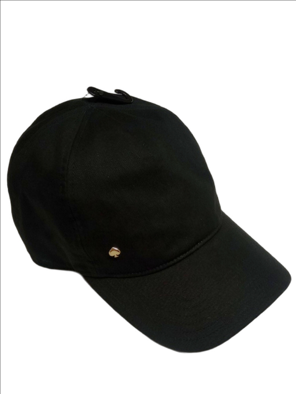 🆕 🖤 KATE SPADE NEW YORK BLACK HAT CAP WITH GOLD LOGO AND BLACK BOW 🎀